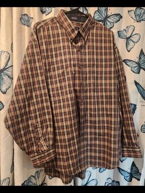 Classic Men's Plaid Button-Down Shirt - Multicolor